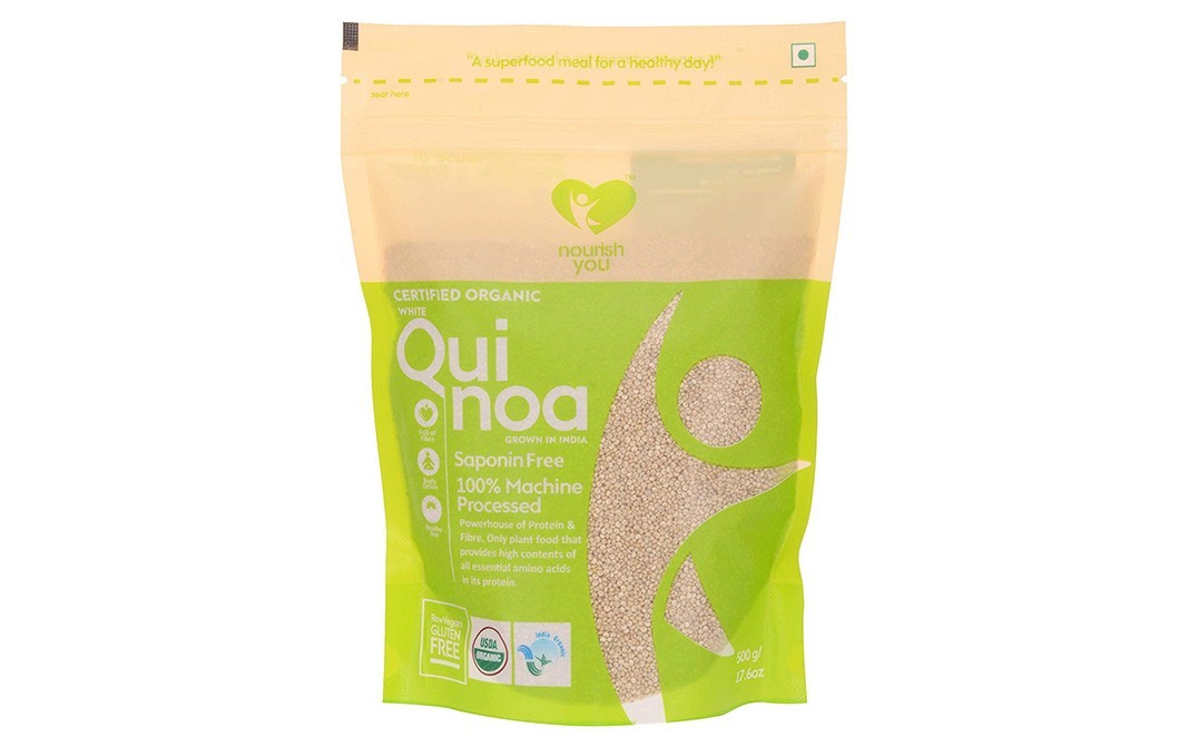 Nourish You Organic White Quinoa    Pack  500 grams